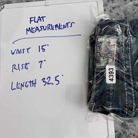 TRUE RELIGION SKINNY SWAROVSKI CRYSTAL JEANS 28x30 - Picture 13 of 13